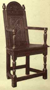 Jacobean Chairs - Straight Armrest