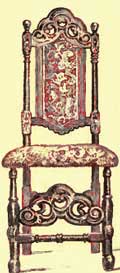 Jacobean Chairs - Velvet Covered Chair